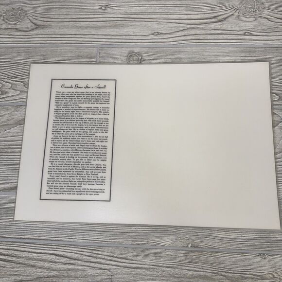 Peter Scott Waterfowl Laminated Placemats Lot Of 6 Vintage 1953 Ducks Geese - Picture 5 of 16